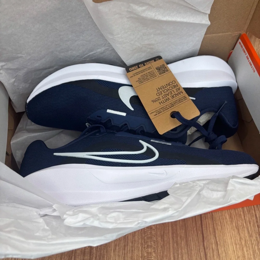Nike Downshifter 13 Running‎ Shoes Mens 9.5 Navy Blue FD6454-400 Sneakers NEW